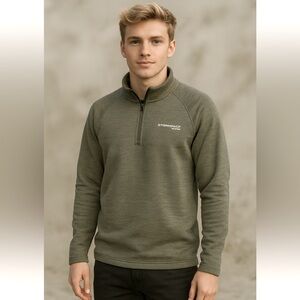 Sunice StormPack Men's Zip-Up Sweater in Charcoal